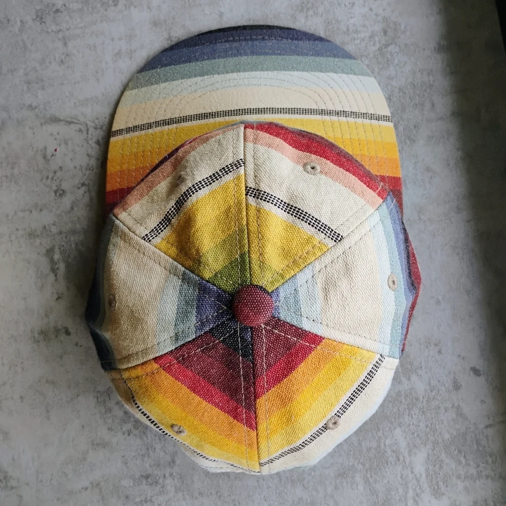 HUF Serape 6 Panel Hat One Size Snapback‎ Multicolor Stripe Southwestern Skater
